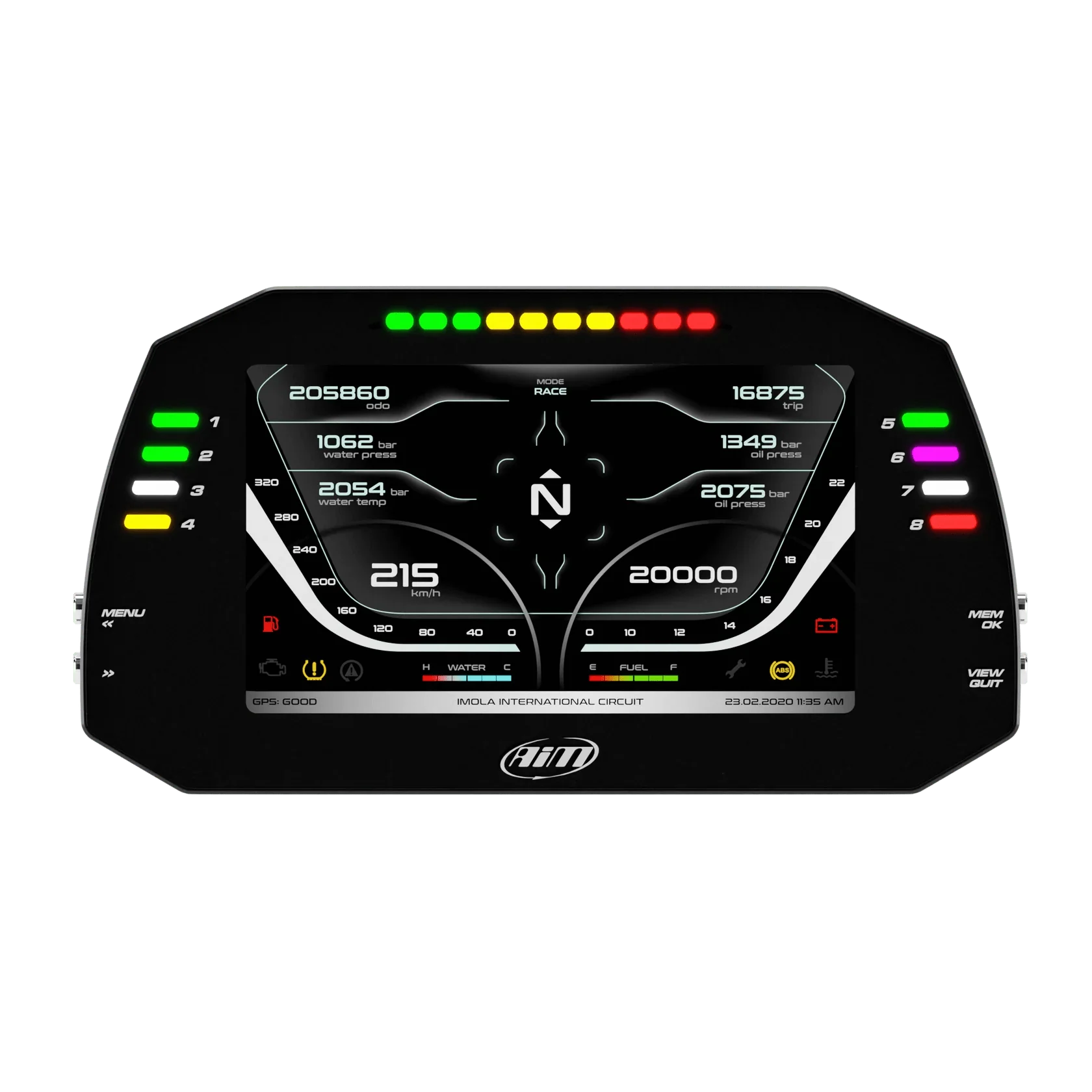 Aim MXG 1.3 Strada TFT Dash Display – 7" Colour Display - Image 2