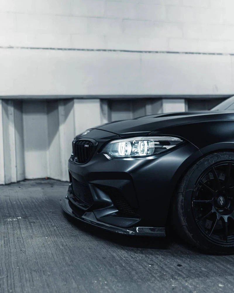 F87 M2 Competition Pre-preg Carbon Fibre Performance GTS Front Splitter - Image 3