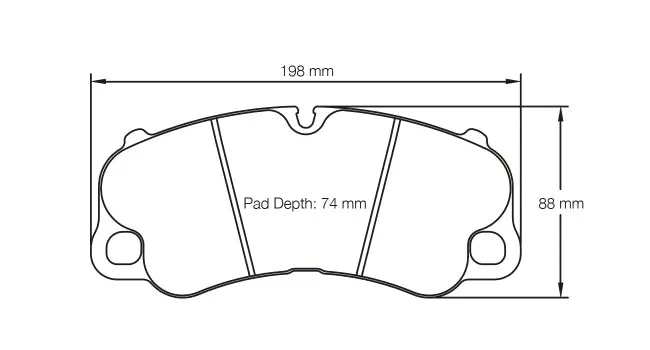 Pagid RSC1 Front Ceramic Brake Pads Porsche 991 992 GT3 GT3RS GT4 GT4RS - Image 3