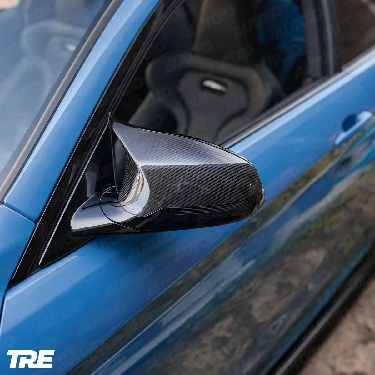 TRE Pre-preg Carbon Fibre Wing Mirror Covers for F87 BMW M2 Competition, F80 M3 & F82 M4 - Image 2