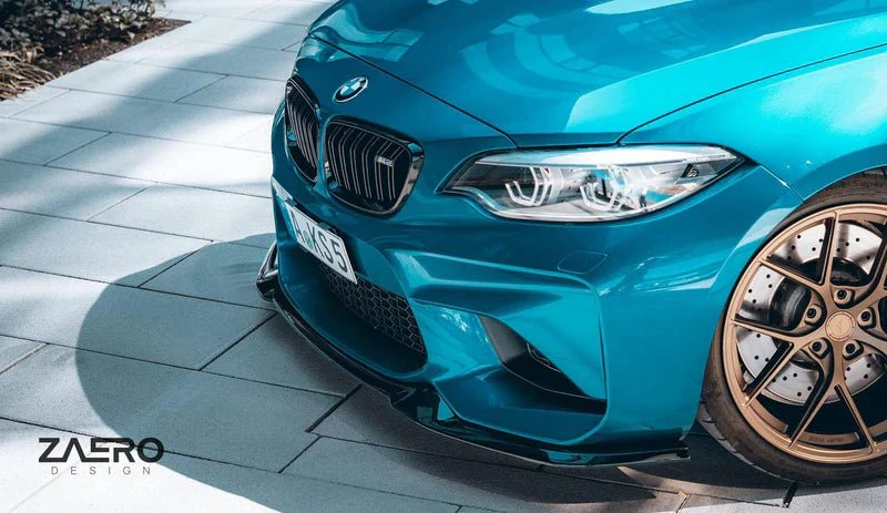 Zaero Design F87 M2 EVO-S Gloss Black Front Splitter - Image 3